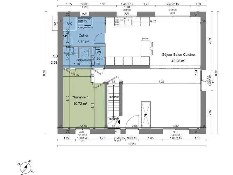 Maison neuve, 130 m² - Salins (77148)