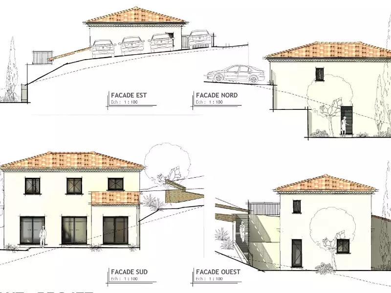 Maison neuve, 127 m² - Saint-André-de-la-Roche (06730)