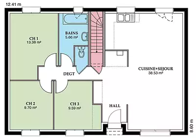 Maison neuve, 90 m²