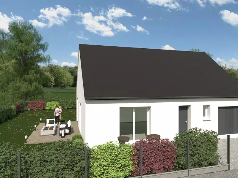 Maison neuve, 89 m² - Druye (37190)