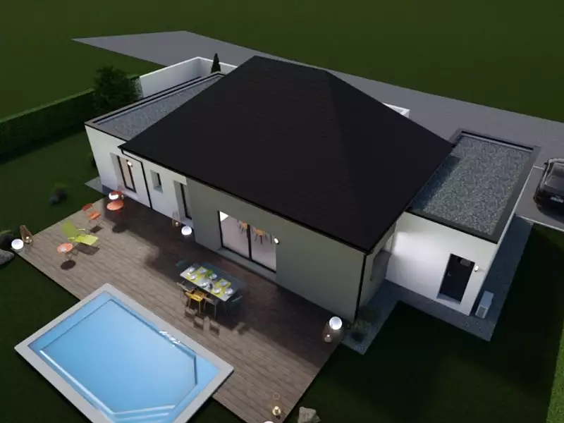 Maison neuve, 100 m² - Cinq-Mars-la-Pile (37130)