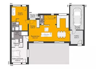 Maison neuve, 115 m²