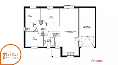 Maison neuve, 109 m²