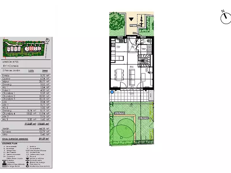 Maison neuve, 114 m² - Marly-le-Roi (78160)