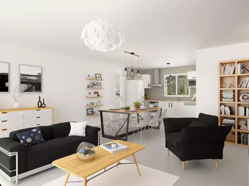 Maison neuve, 105 m² - Saint-Etienne-de-Tulmont (82410)