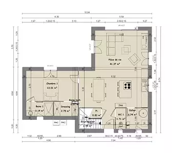 Maison neuve, 95 m²