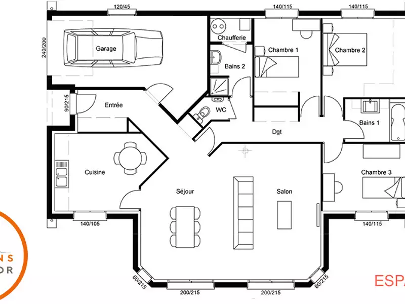 Maison neuve, 106 m² - Taintrux (88100)