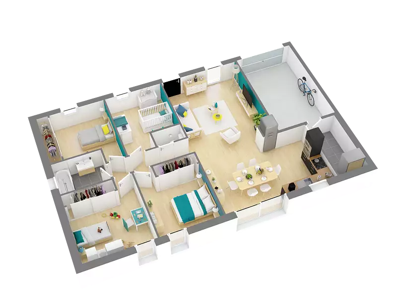 Maison neuve, 91 m² - Guer (56380)