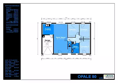 Maison neuve, 80 m²
