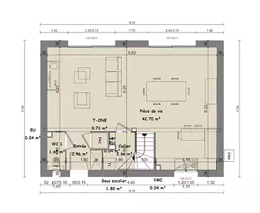 Maison neuve, 98 m²