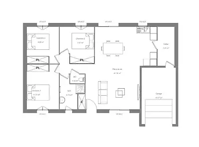 Maison neuve, 80 m²