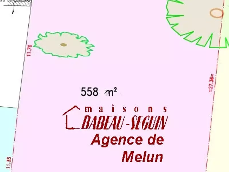 Terrain à bâtir, 558 m² - Thomery (77810)