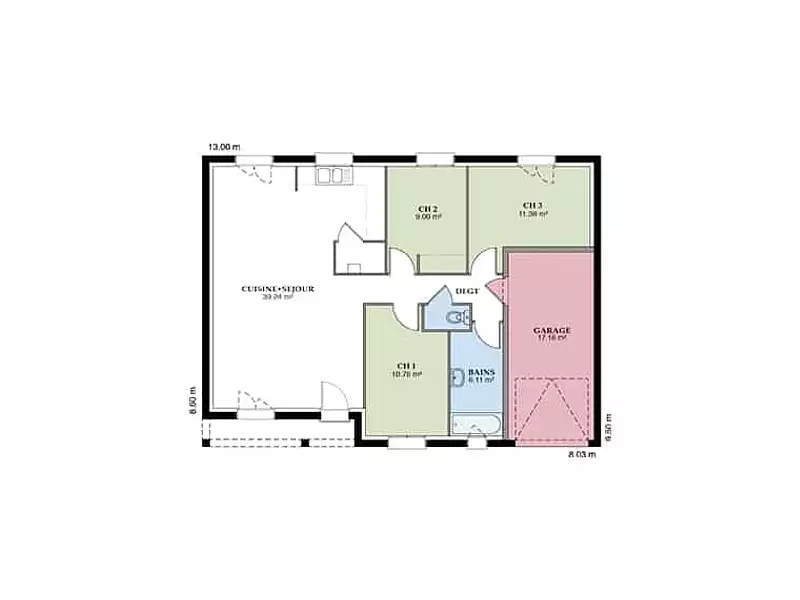 Maison neuve, 81 m² - Tôtes (76890)