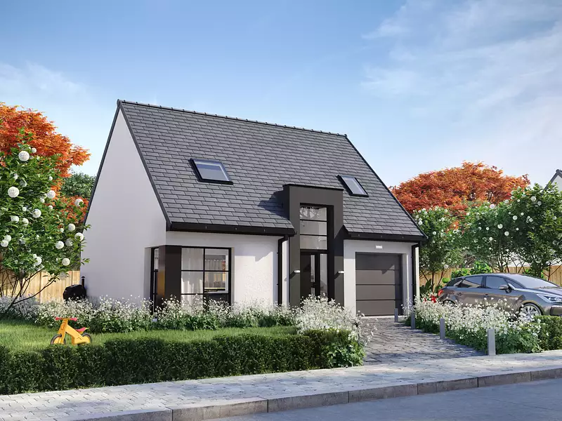 Maison neuve, 95,6 m² - Monchecourt (59234)
