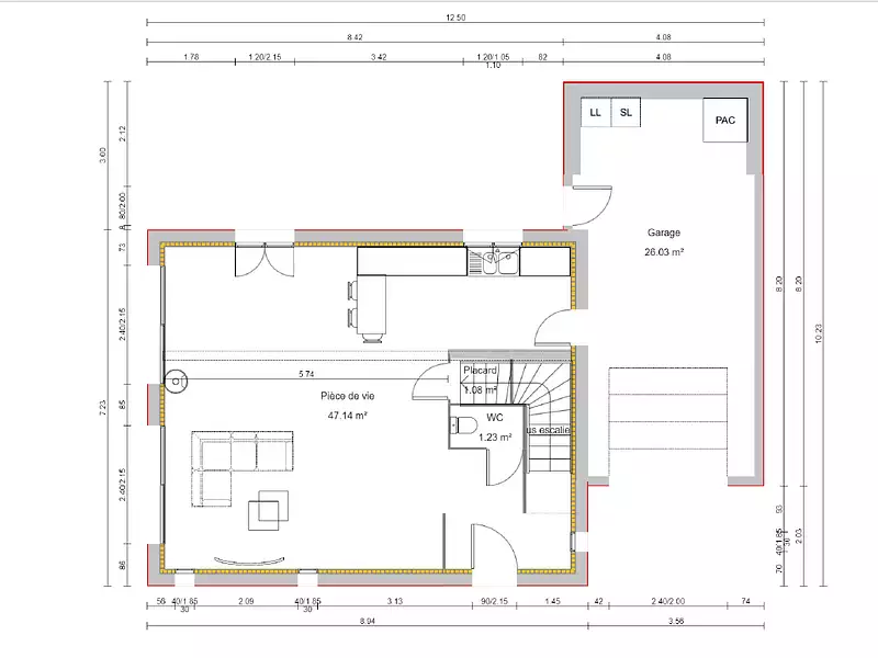 Maison neuve, 94 m² - Saint-André-de-Corcy (01390)