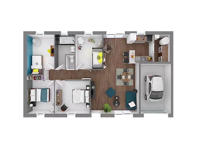 Maison neuve, 89 m² - Vraux (51150)