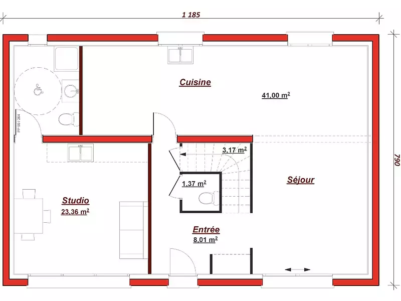 Maison neuve, 150 m² - Valmondois (95760)