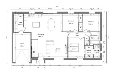 Maison neuve, 96 m²