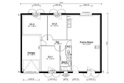 Maison neuve, 79 m²
