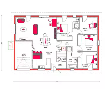 Maison neuve, 115 m²