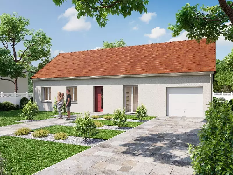 Maison neuve, 91 m² - Châteauneuf-sur-Cher (18190)