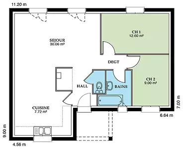 Maison neuve, 109 m²