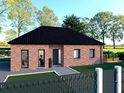 Maison neuve, 95,3 m² - Le Quesnoy (59530)