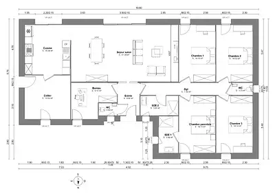 Maison neuve, 169 m²