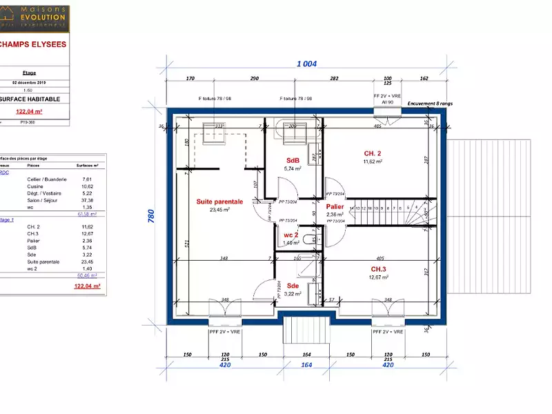 Maison neuve, 122 m² - Us (95450)