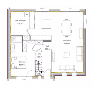 Maison neuve, 120 m²