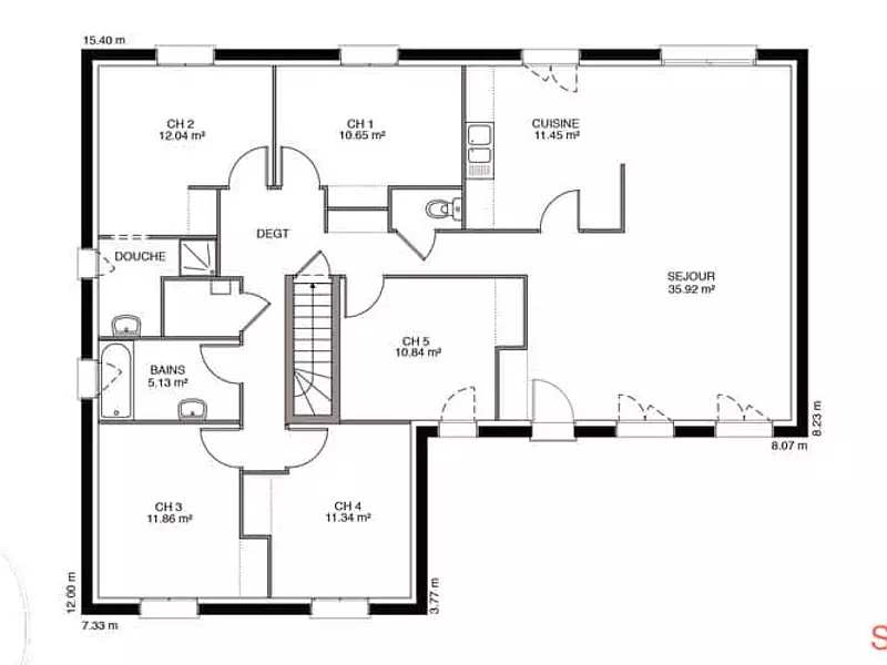 Maison neuve, 107 m² - Dixmont (89500)