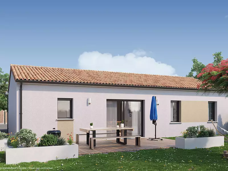 Maison neuve, 83 m² - Maransin (33230)