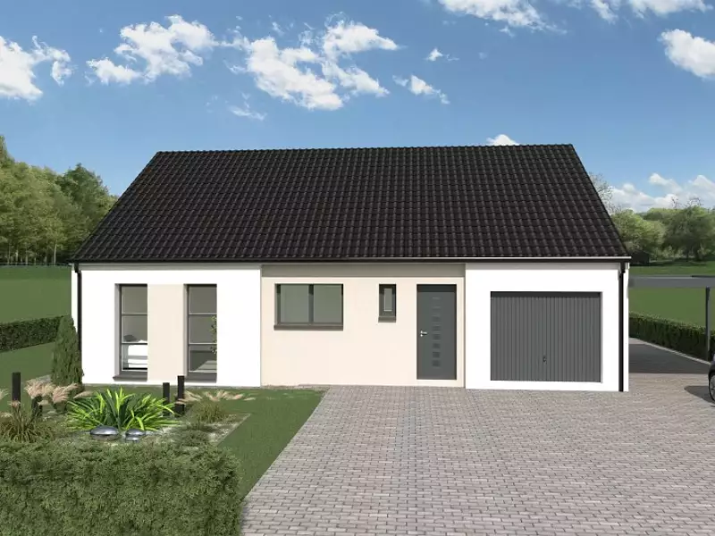 Maison neuve, 89 m² - Nortkerque (62370)