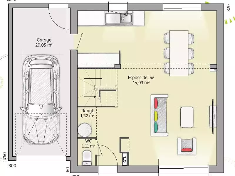 Maison neuve, 91 m² - Boissise-la-Bertrand (77350)