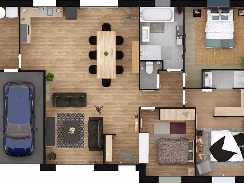 Maison neuve, 99 m² - Saint-Jacques-sur-Darnétal (76160)