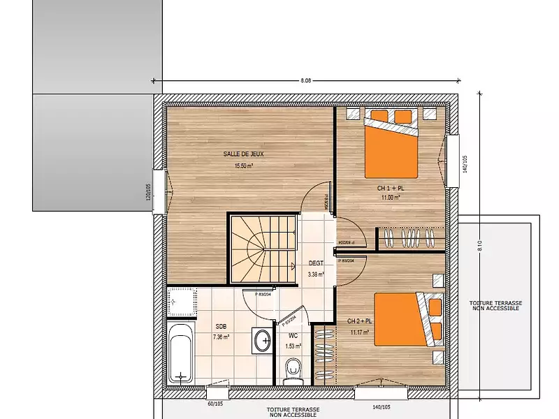 Maison neuve, 114 m² - Angers (49000)