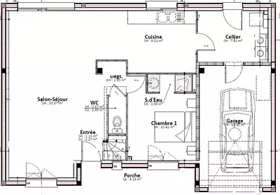 Maison neuve, 98 m²