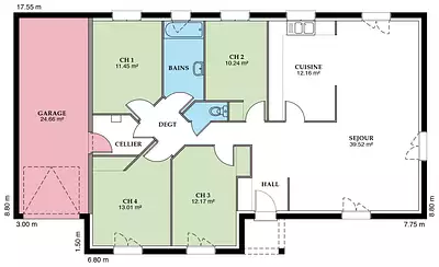 Maison neuve, 98 m²