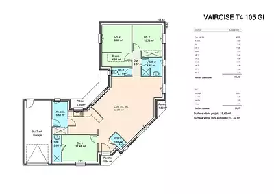 Maison neuve, 105 m²