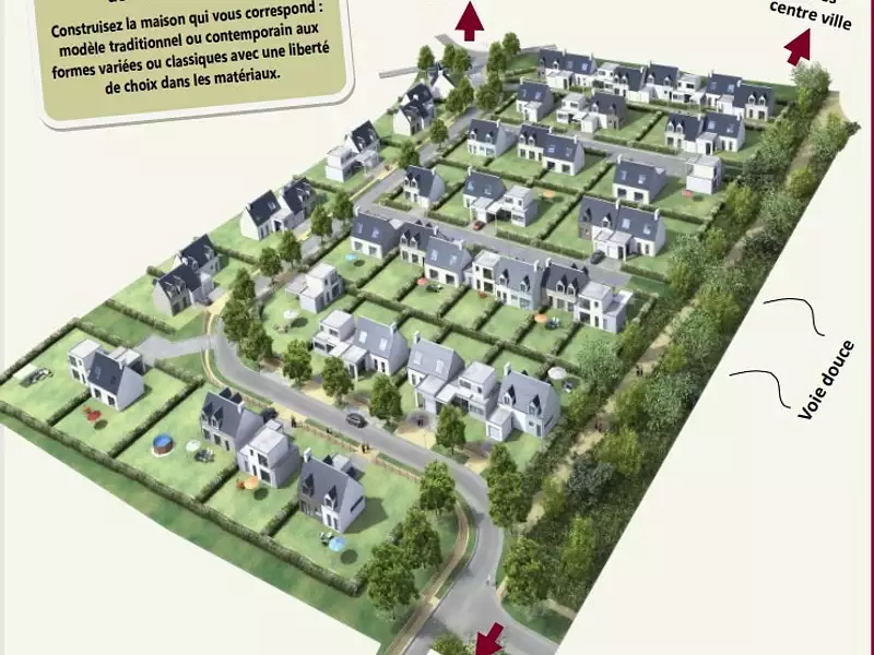 Terrain à bâtir, 535 m² - Isigny-sur-Mer (14230)