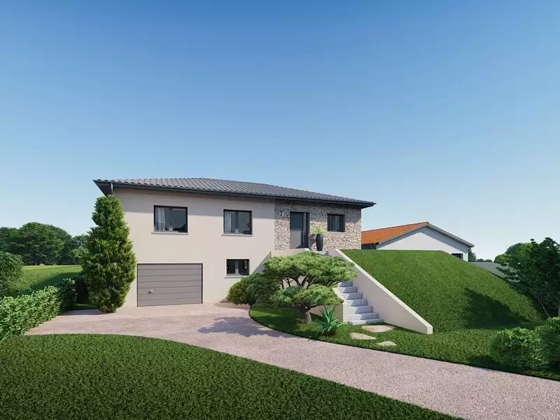 Maison neuve, 95 m² - Cailloux-sur-Fontaines (69270)