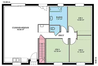 Maison neuve, 90 m²
