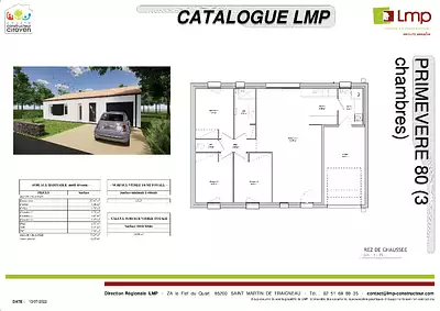Maison neuve, 80 m²