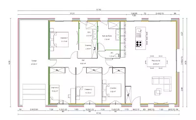 Maison neuve, 98 m²