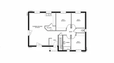 Maison neuve, 90 m²