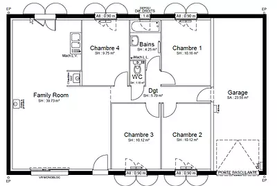 Maison neuve, 91 m²