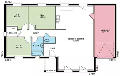 Maison neuve, 109 m²
