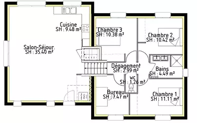 Maison neuve, 94 m²