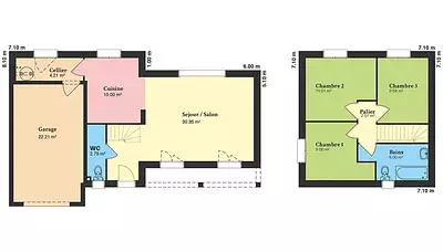 Maison neuve, 82 m²