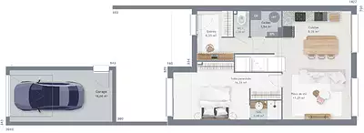 Maison neuve, 90 m²